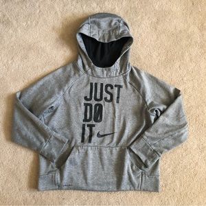 Nike Girl's Gray Hoodie Sweatshirt size Medium